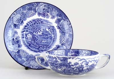 Soup Cup and Saucer c1930s